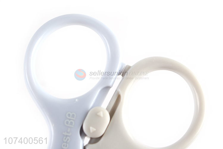 Promotional baby safety nail scissors infant safety nail clippers