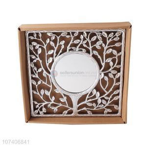 China wholesale creative tree shaped hanging mirror wall mounted decorative <em>mirrors</em>