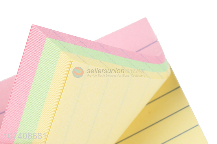 Competitive price lined paper sticky notes self-adhesive memo pad