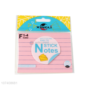 Competitive price lined paper sticky notes self-adhesive memo pad