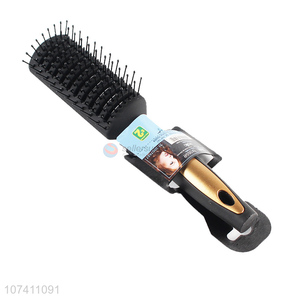 Factory wholesale black gold men's plastic hair styling comb sparerib comb