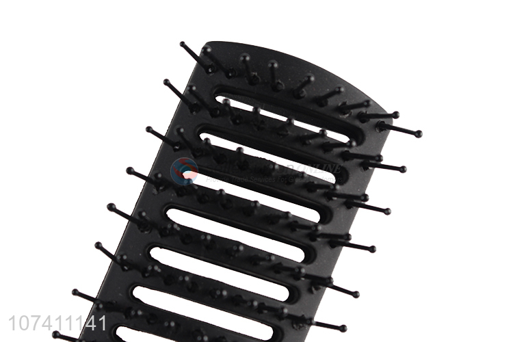 New products black silver plastic hair styling comb sparerib comb for men