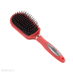 Hot selling pink-orange air cushion comb paddle hair brush