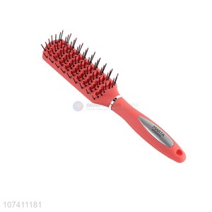 New design pink-orange adults plastic hair styling comb sparerib comb