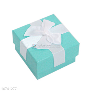 Good market jewelry gift box necklace ring packing box with ribbon