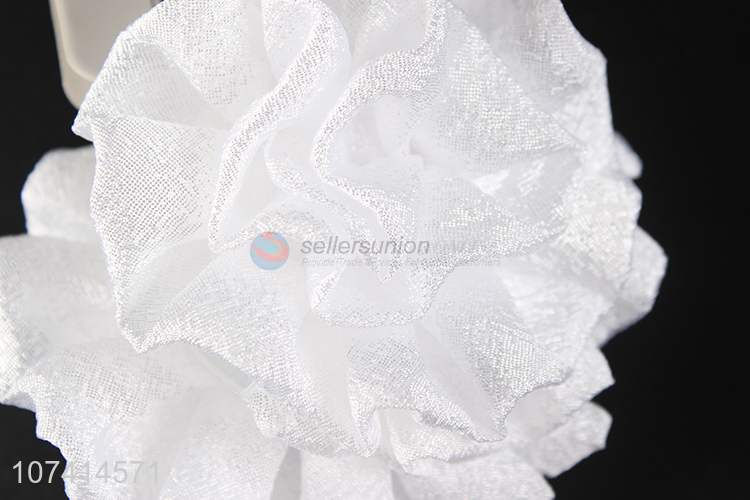 Recent design delicate 3d flower hair ties elastic hair ring