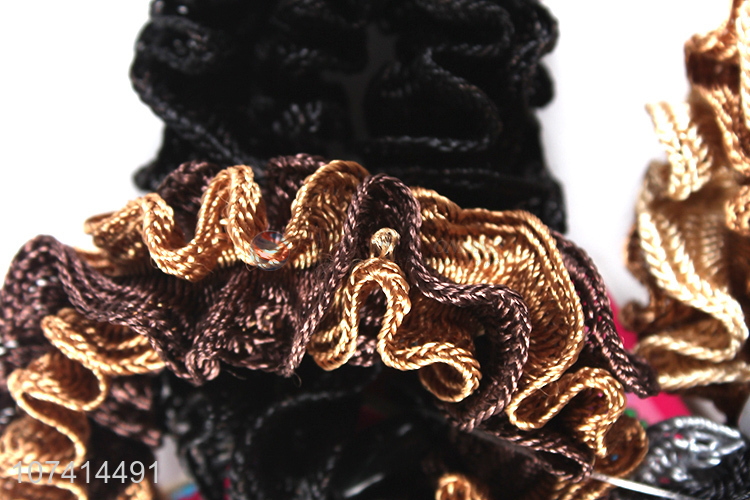 Factory direct sale falbala hair ring elastic hair rope