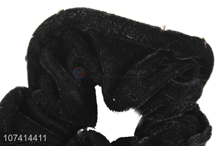 Most popular fleece scrunchie hair ring hair accessories