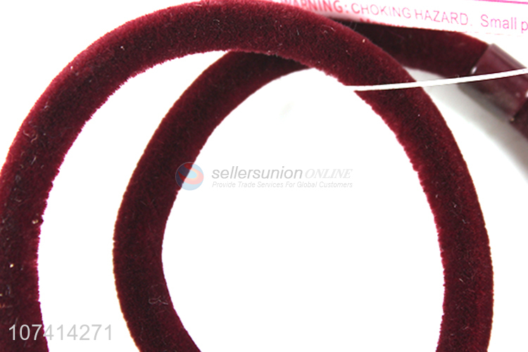 New arrival flocking hair ties elastic hair ring