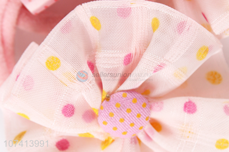Latest style cloth flower hair ring elastic hair rope