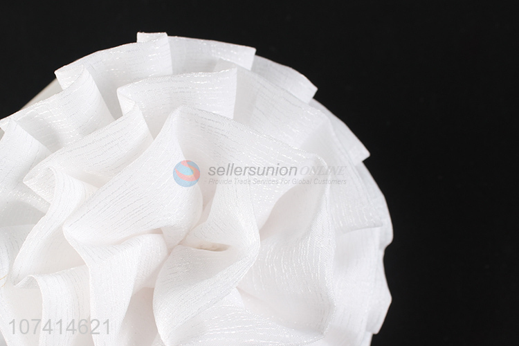 New design chic 3d flower hair band elastic hair ties