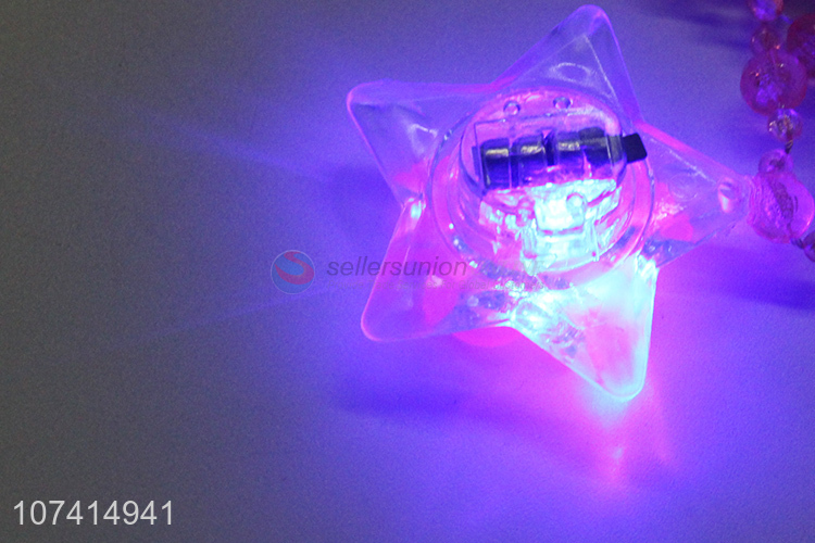 Premium Quality Luminous Acrylic Flashing Glow Necklace For Kids