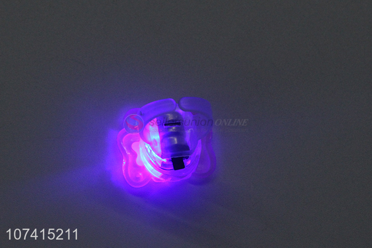 Hot Selling Cute Butterfly Shape Children Flashing Ring Toy