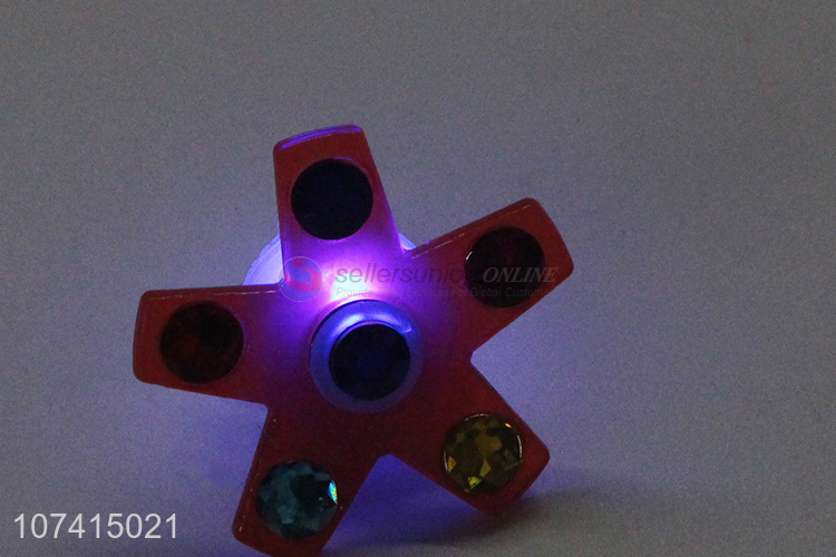 New Luminous Ring Led Children Cartoon Flashing Rotating Toy