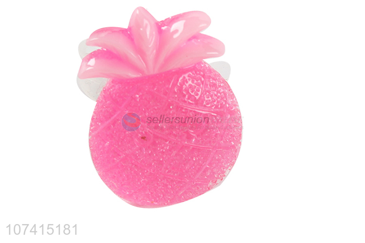 Wholesale Pineapple Shape Plastic Flashing Ring Toy For Children