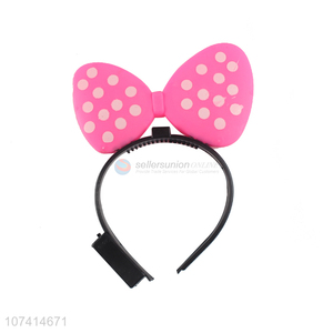 High Quality Bow Hair Band Butterfly Led Flashing Headband