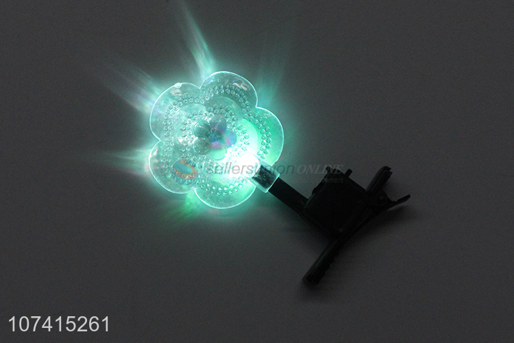 Factory Price Led Glowing Hairpin Flashing Hair Clip Toy For Kids