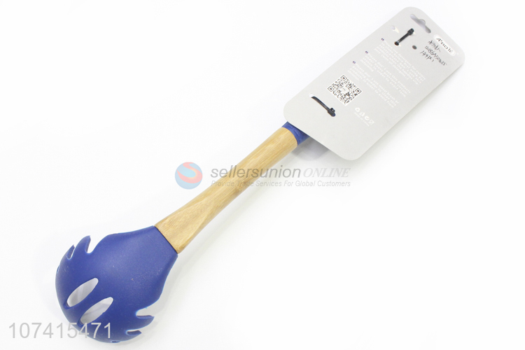 New Product Silicone Spaghetti Spatula With Bamboo Handle