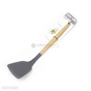 Premium Quality Household Wooden Handle Kitchen Silicone Shovel