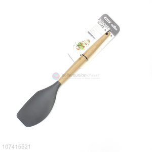 Promotional Eco-Friendly Wooden Handle Kitchen Silicone Scraper
