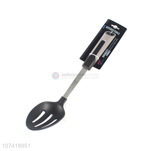 New Design Black Nylon Long Handle <em>Leakage</em> Spoon