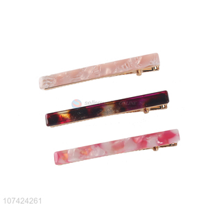 China supplier cellulose acetate sheet hairpins alligator hair clip