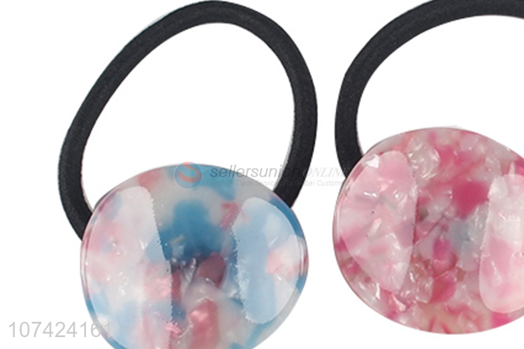 Reasonable price popular cellulose acetate sheet hair ring fashion accessories