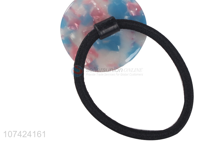 Reasonable price popular cellulose acetate sheet hair ring fashion accessories