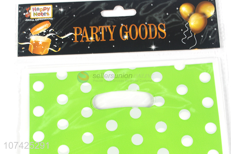 Good sale polka dot printed party favor bag disposable party treat bag