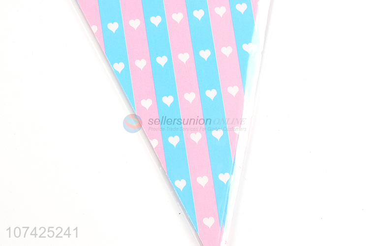 Low price birthday party decoration paper banner paper buntings