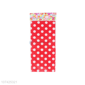 Top products polka dot pattern disposable plastic table cloth table cover