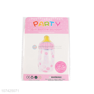 Popular products birthday party decoration girl bottle balloon foil balloons
