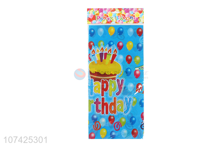Wholesale disposable plastic table cloth birthday party supplies