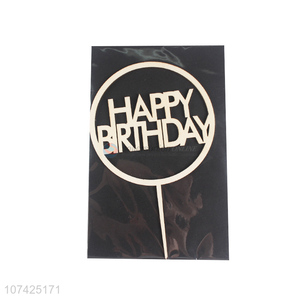 Most popular laser cut wooden cake topper birthday party supplies