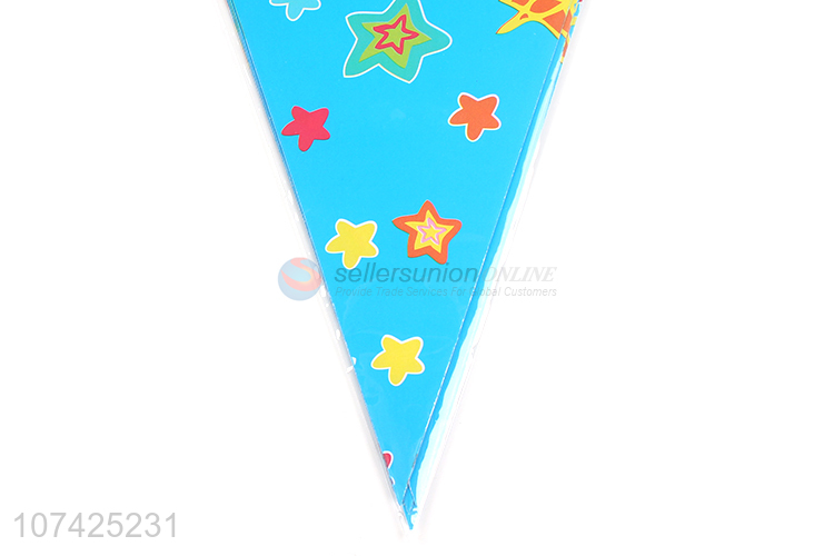 Promotional cheap birthday party supplies paper bunting flag banners