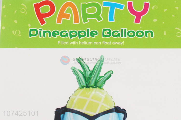 Latest design birthday party decoration pineapple balloon foil balloons