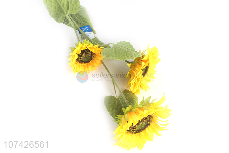 Bottom price garden decoration artificial flower simulation sunflower