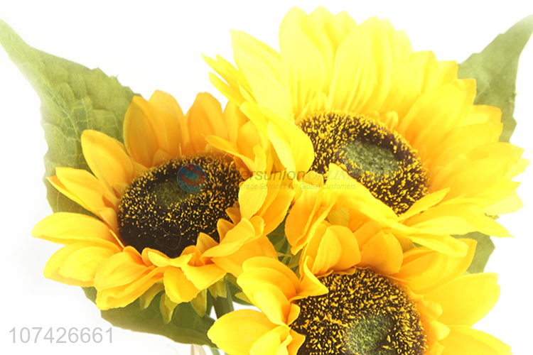 Competitive price garden decoration artificial flower simulation sunflower