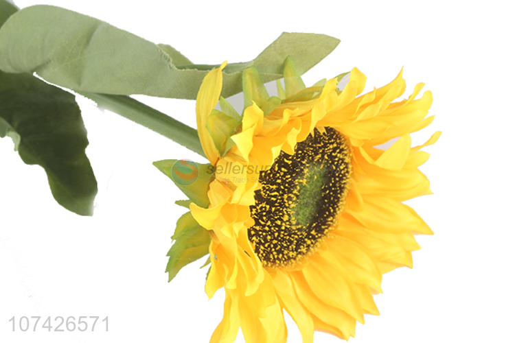 Factory wholesale decorative artificial cloth sunflower false flower