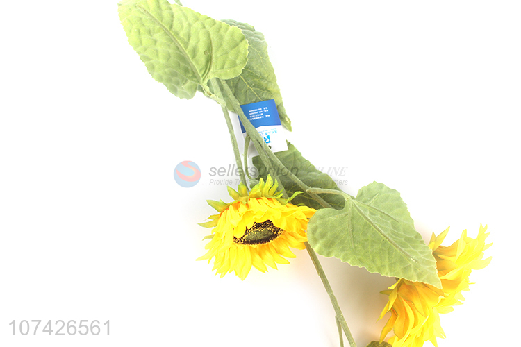 Bottom price garden decoration artificial flower simulation sunflower