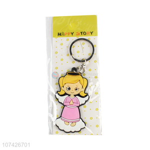 Fashion Style Soft PVC Keychains Cheap Key Ring