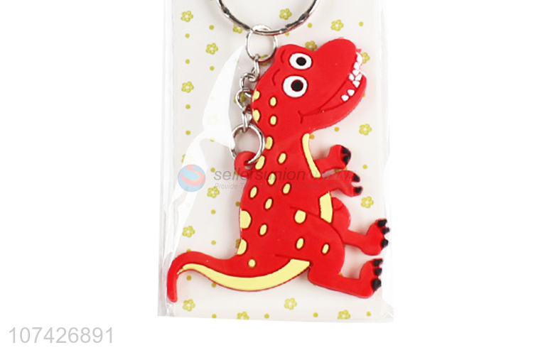 Hot Selling Colorful Cartoon Dinosaur Keychain Fashion Key Ring
