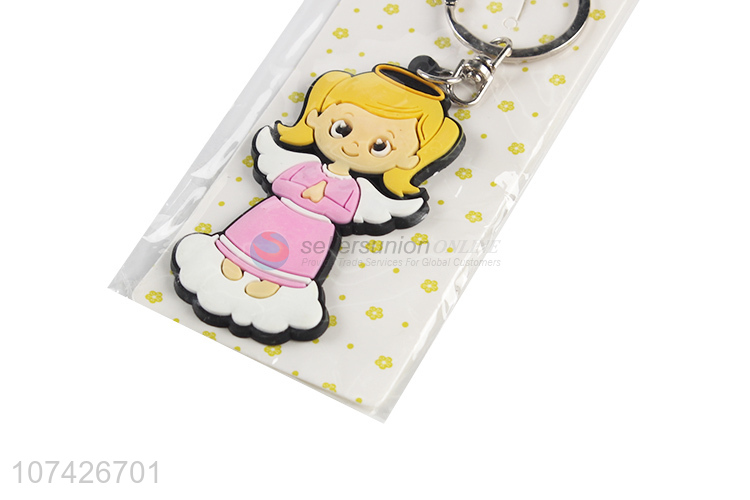 Fashion Style Soft PVC Keychains Cheap Key Ring