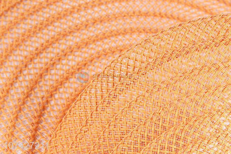 Latest style round table mat woven durable textilene mesh placemat