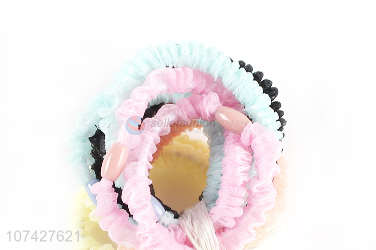 Fashion Style Elastic Hair Band Colorful Hair Rope