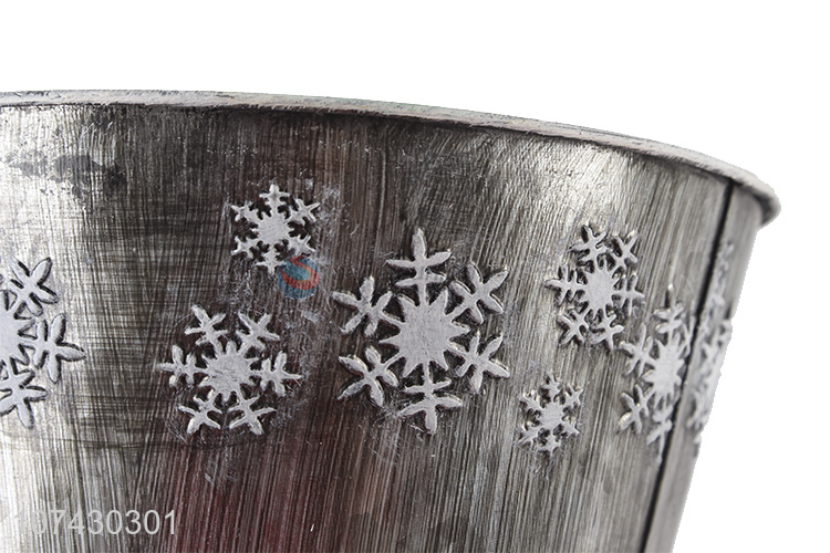 Good Sale Garden Decorative Snowflake Pattern Fashion Flowerpot