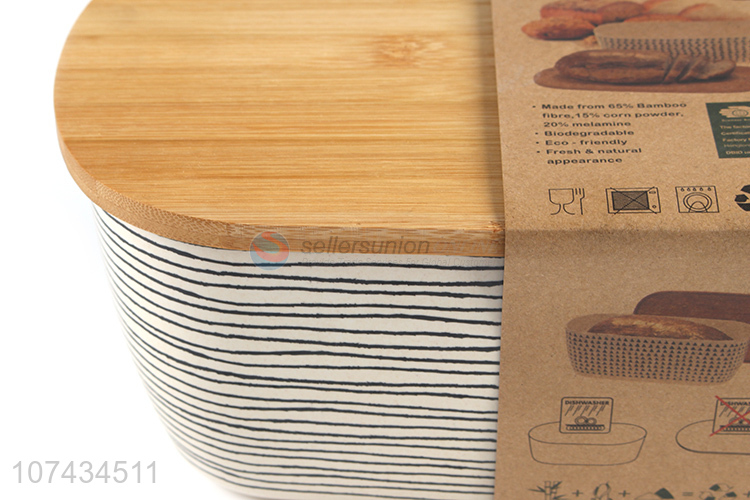 Best Sale Bamboo Fiber Bread Box Bento Lunch Box
