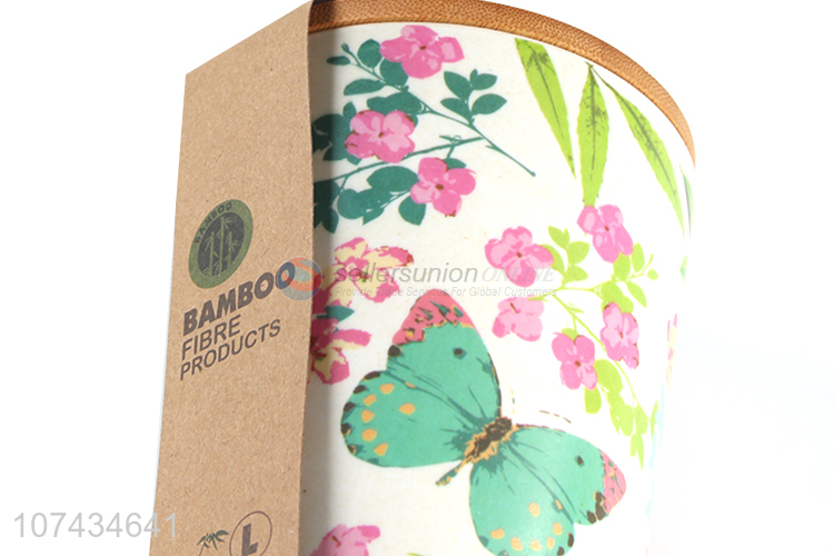 Custom Color Printing Bamboo Fiber Sealed Jar For Sale