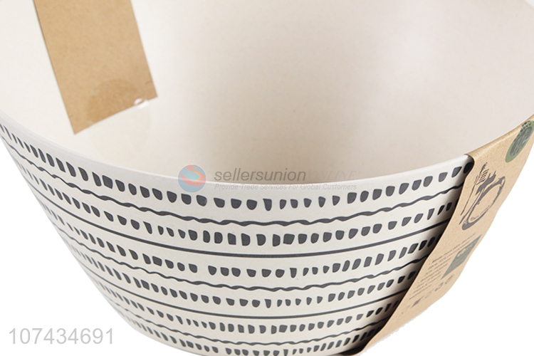 Good Quality Round Salad Bowl Bamboo Fiber Tableware