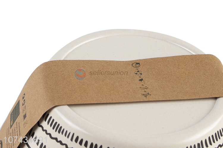 Good Quality Round Salad Bowl Bamboo Fiber Tableware